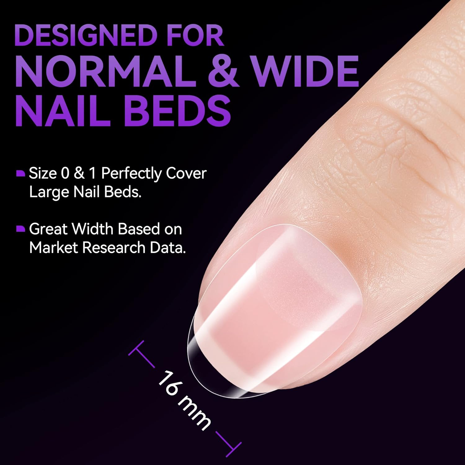 2 pcs 6 in 1 Nail Glue Gel 32ML and Short Almond Nail Tips