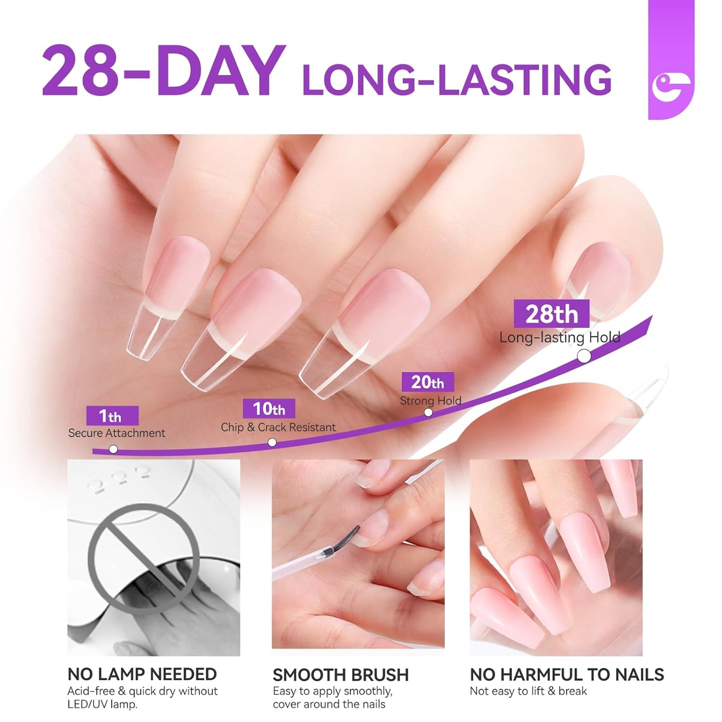Nail Repair Protein for Thin Nails Bundle with Nail Repair Prep Dehydrator and Primer Kit